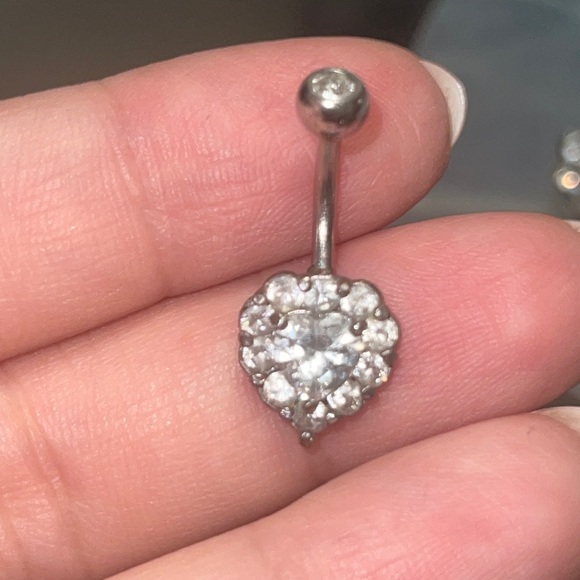 heart belly ring - Picture 1 of 2